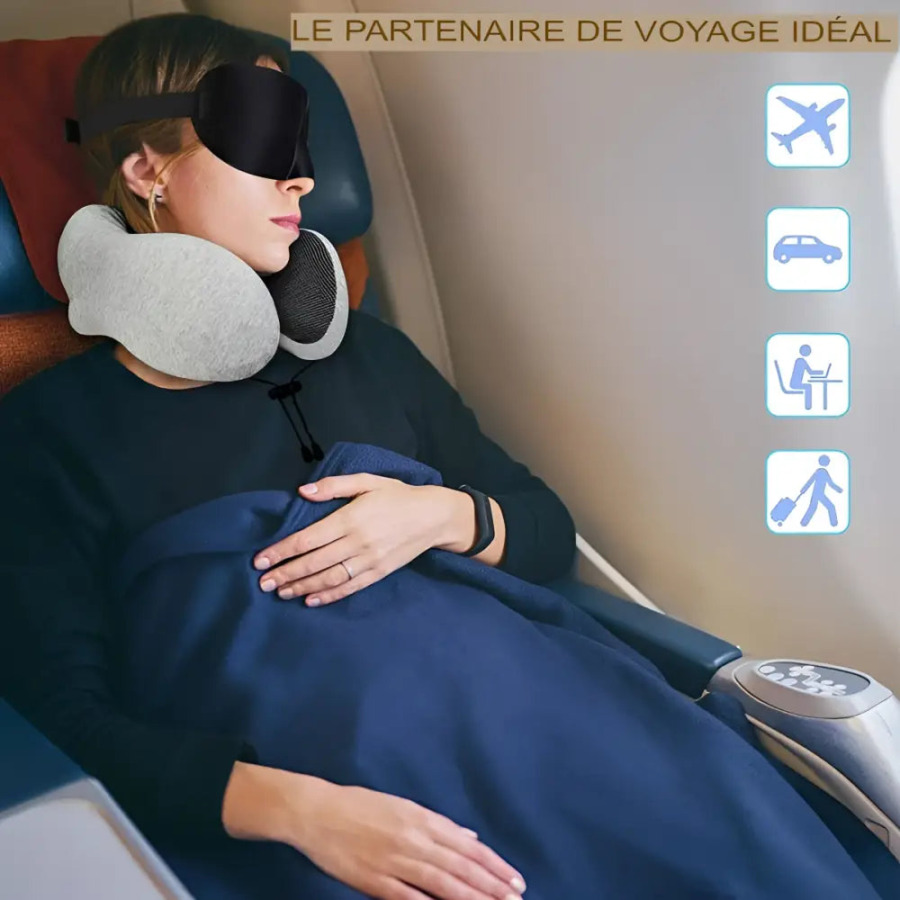 Poduszka Podróżna z Pianką Memory Coussin de Voyage en Mousse à Mémoire de Forme