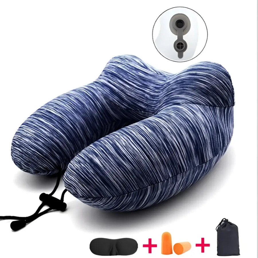 Gonflable coussin de voyage en forme de U