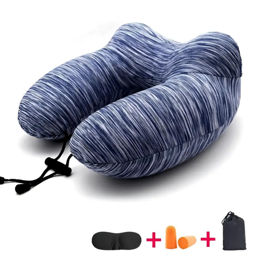 Gonflable coussin de voyage en forme de U