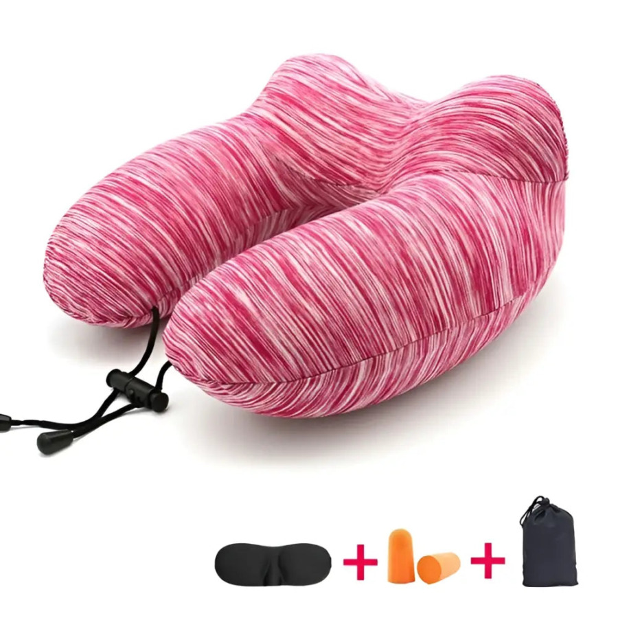 Gonflable coussin de voyage en forme de U