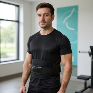 Ceinture Lombaire pour la Salle de Sport, portée sur la zone lombaire