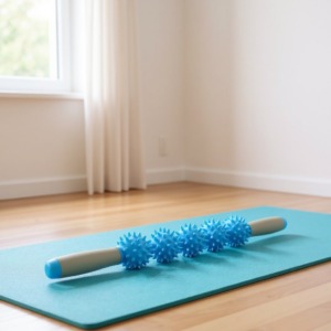 Rouleau de massage du dos avec acupression pour tapis de yoga Rouleau de massage du dos avec acupression pour tapis de yoga