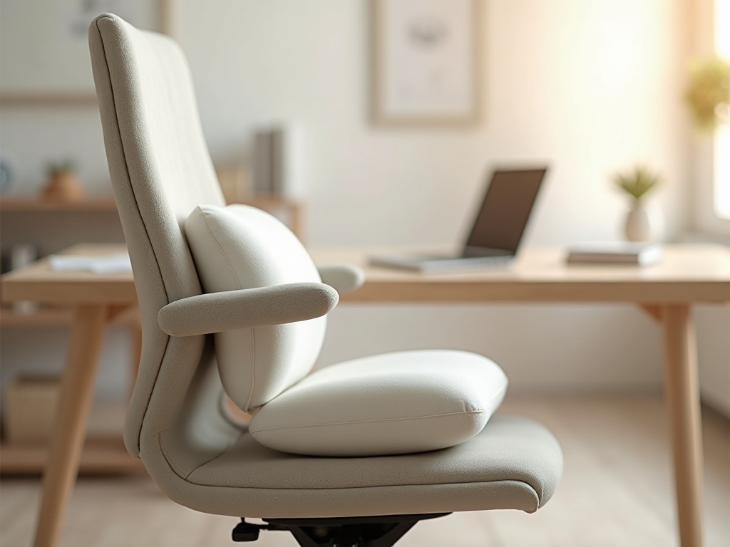 Coussin ergonomique pour chaise de bureau en télétravail