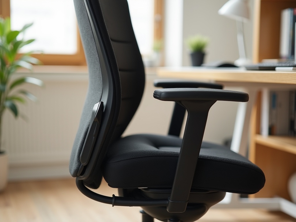 Coussin lombaire sur une chaise de bureau pour le confort en cas de sciatique