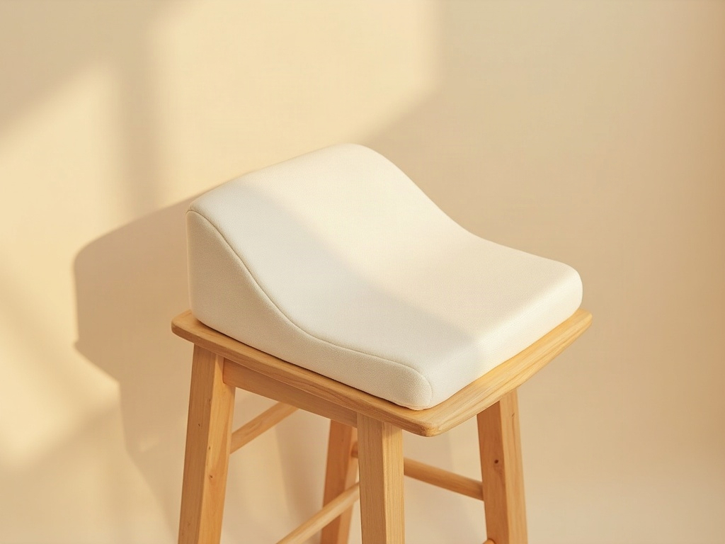 Coussin incliné ergonomique pour chaise de bureau soutenant la zone lombaire