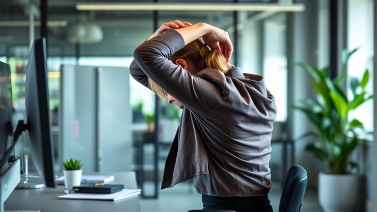 5 minutes par jour : des exercices simples pour détendre le dos au bureau