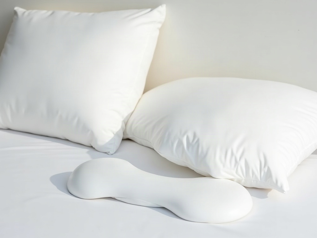Comparaison entre un oreiller plat et un oreiller ergonomique pour le cou