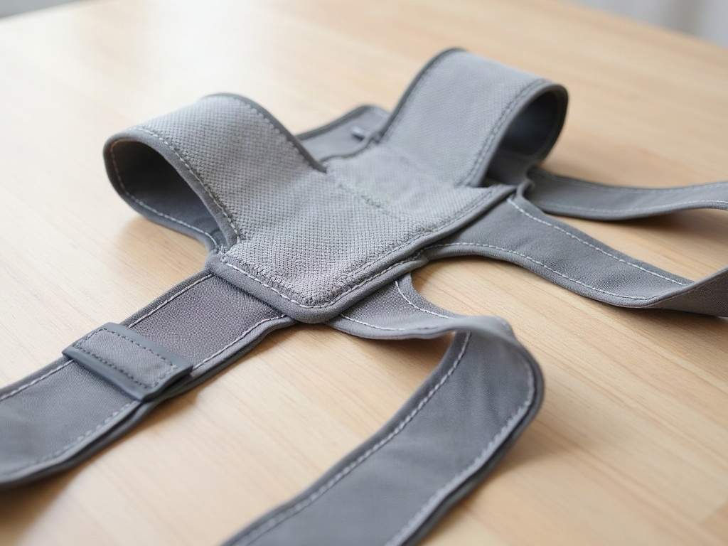 Correcteur de posture grande taille avec bretelles larges et dos en maille respirante